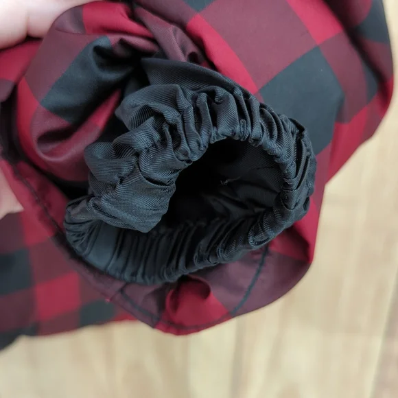 Lauren Ralph Lauren Buffalo Plaid Down Jacket Drawstring Waist Hood Faux… - Picture 7 of 17